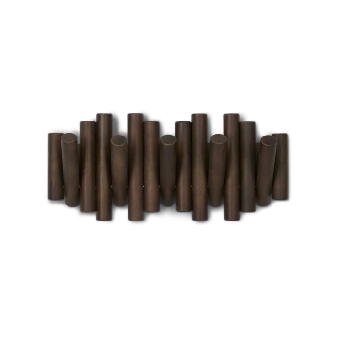 Umbra - Picket Rail Hook - Aged Walnut